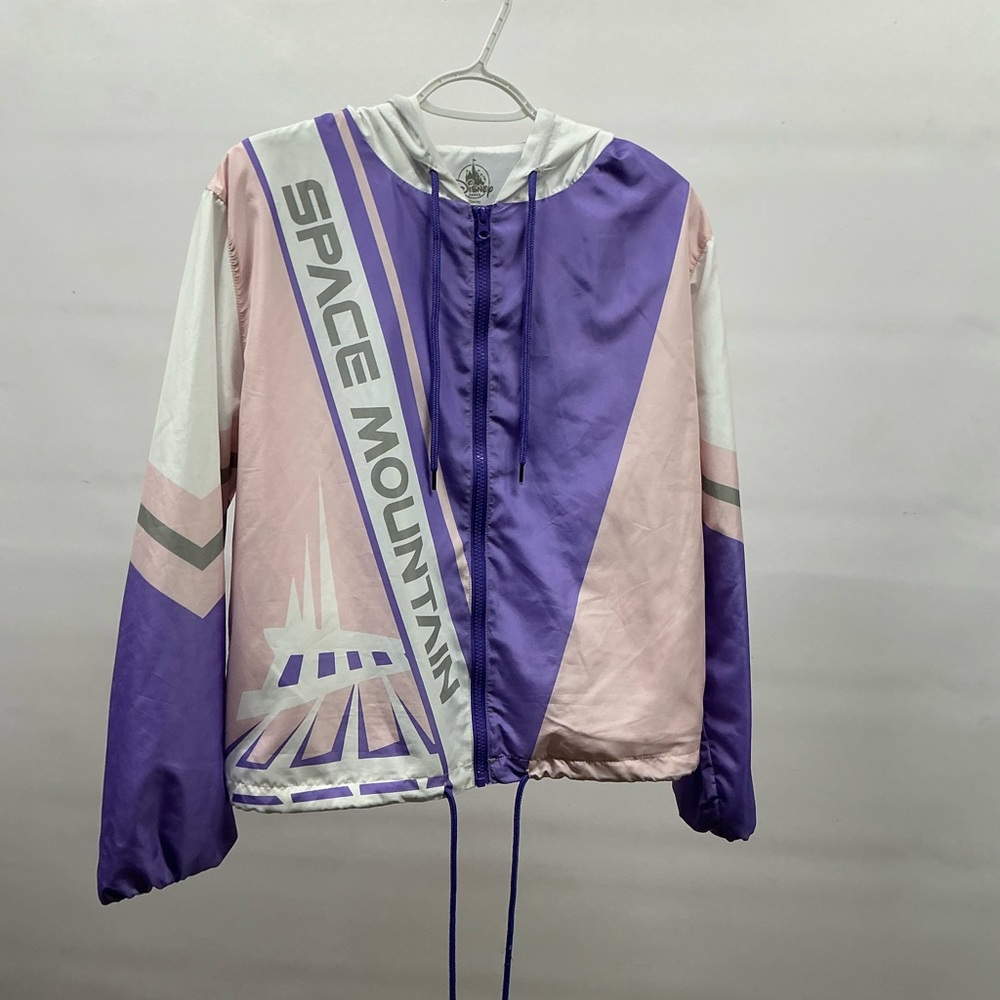 Disney Space Mountain Purple and Pink Bomber Jacket